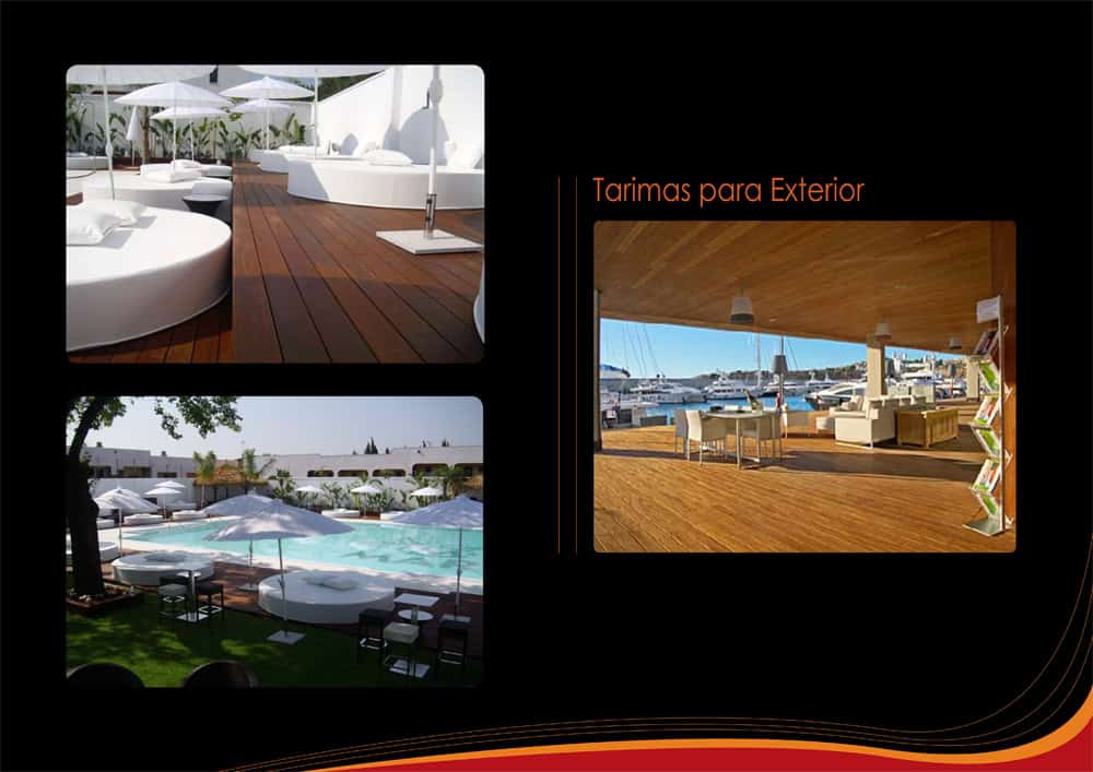 Tarima exterior en madera de IPE