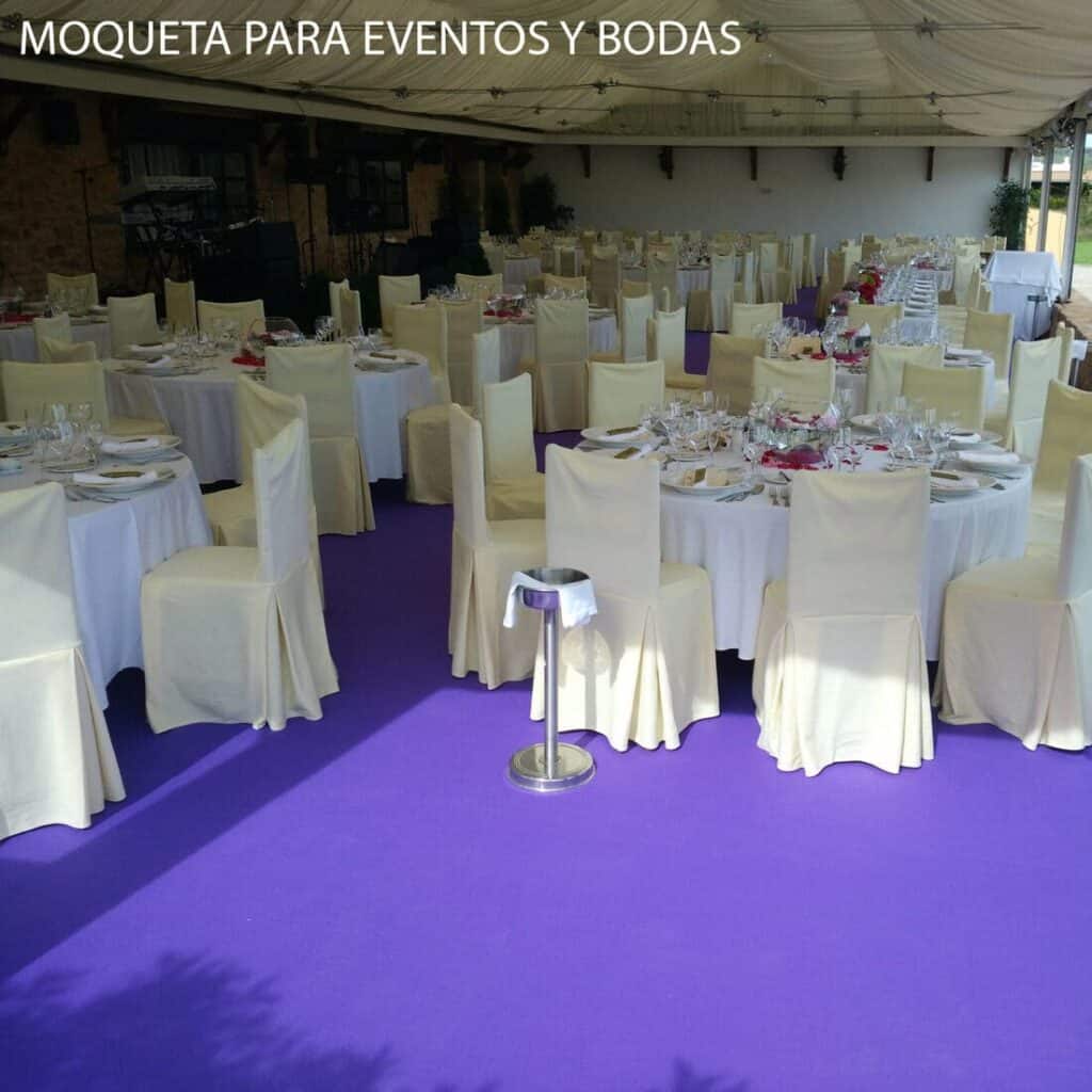 Moqueta para eventos y bodas