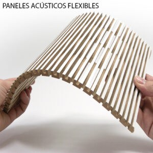 PANELES ACÚSTICOS FLEXIBLES DE MADERA Y DM