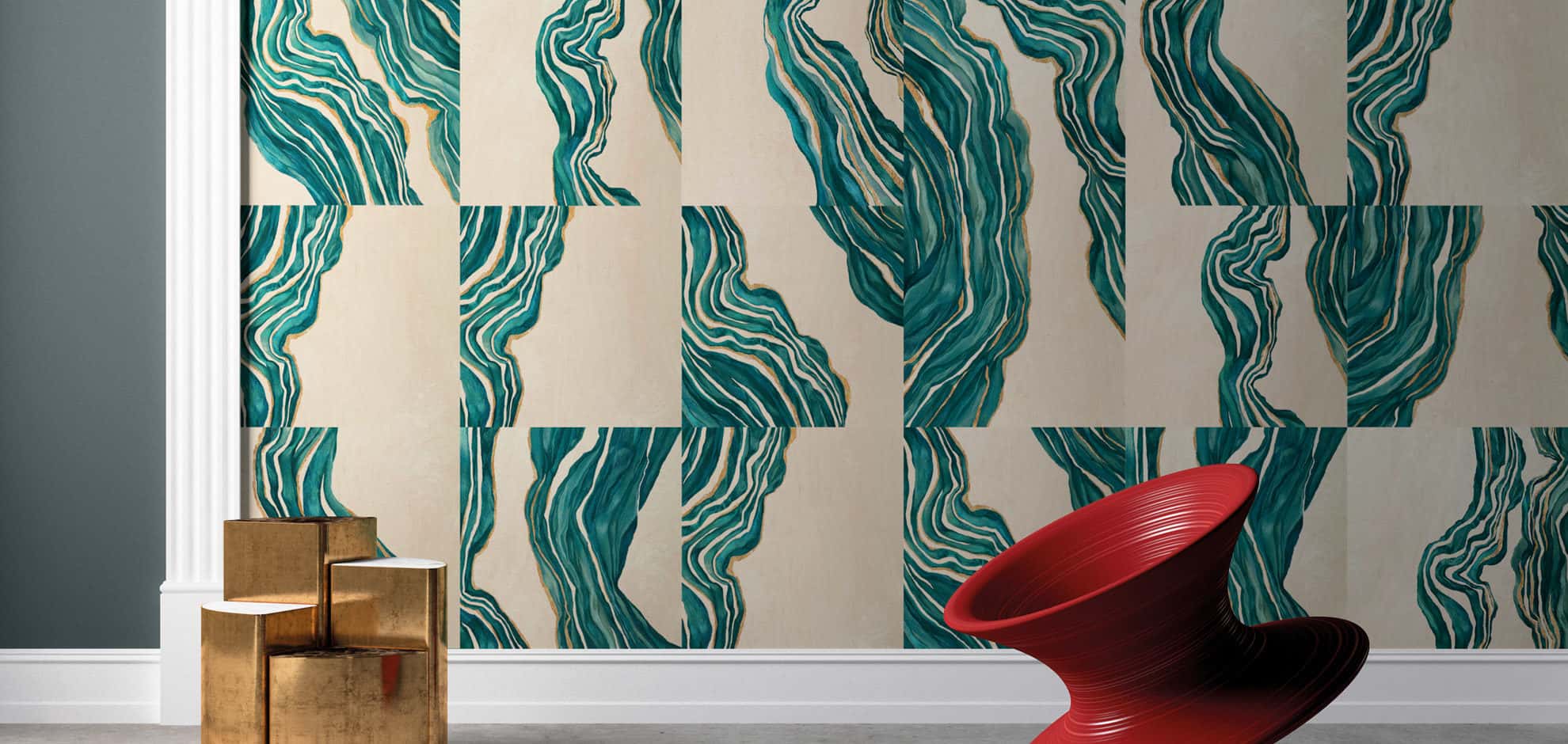 Murales artísticos decorativos a medida, vinilo o fibra de vidrio