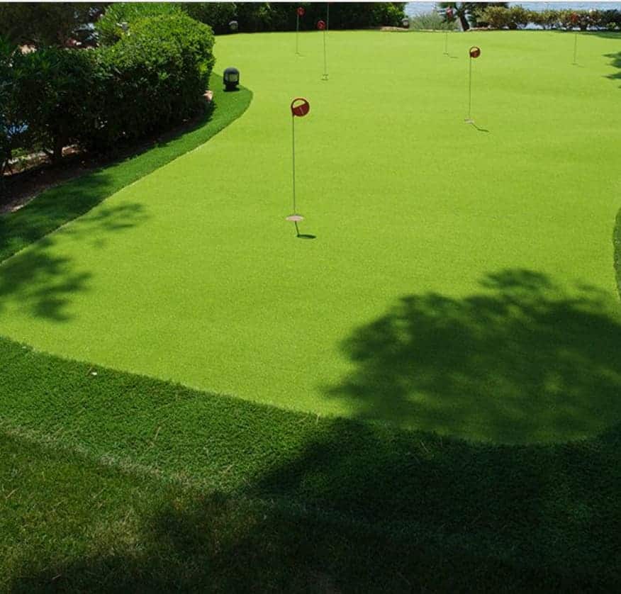 césped artificial para campo de golf